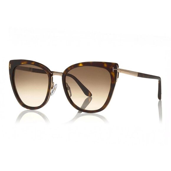 NEW TOM FORD SUNGLASSES HAVANA WOMEN CAT EYE EYEWEAR - Picture 1 of 3